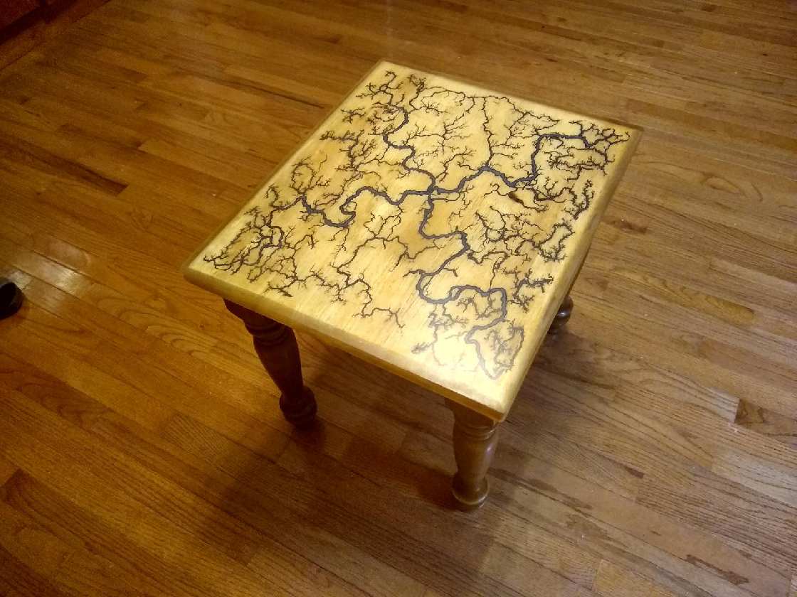 Epoxy side table/ end table