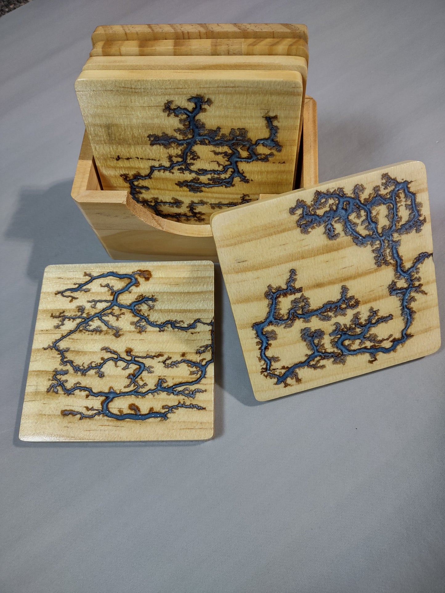 Coaster Set 6pc Blue