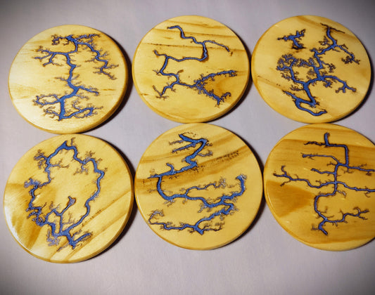 Coasters Blue Epoxy